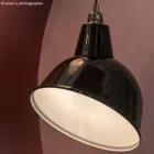 Broadway lampshade made of polished metal, with E27 socket
