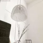 Bare bulb cage metal lampshade Ghostbell XL with E27 socket