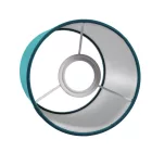 Cylindrical fabric lampshade with E27 socket - 100% Italian-made