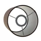 Cylindrical fabric lampshade with E27 socket - 100% Italian-made