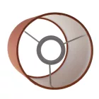 Cylindrical fabric lampshade with E27 socket - 100% Italian-made