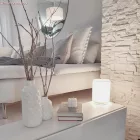 Cylindrical fabric lampshade with E27 socket - 100% Italian-made