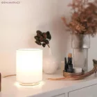 Cylindrical fabric lampshade with E27 socket - 100% Italian-made