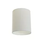  CYLINDRICAL FABRIC LAMP SHADE WITH E27 BASE - 100% MADE IN ITALY BRIGHT WHITE LINON