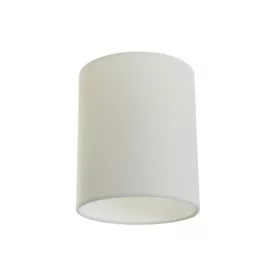    CYLINDRICAL FABRIC LAMP SHADE WITH E27 BASE - 100% MADE IN ITALY BRIGHT WHITE LINON