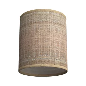   Cylindrical fabric lampshade with E27 socket - 100% Italian-made