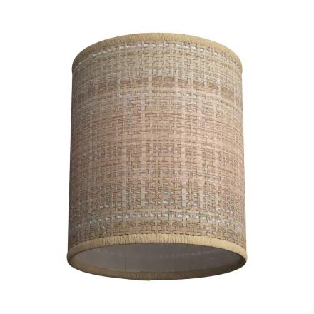 Cylindrical fabric lampshade with E27 socket - 100% Italian-made