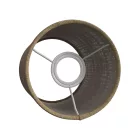 Cylindrical fabric lampshade with E27 socket - 100% Italian-made