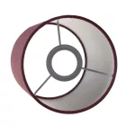 Cylindrical fabric lampshade with E27 socket - 100% Italian-made