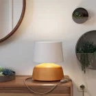 Athena lampshade with E27 socket for table lamps - Made in Italy