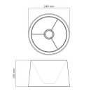 Athena lampshade with E27 socket for table lamps - Made in Italy