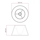 Impero M lampshade with E27 socket for table or wall lamps - Made in Italy