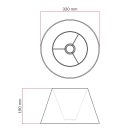 Impero M lampshade with E27 socket for table or wall lamps - Made in Italy