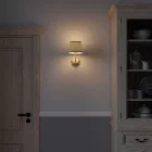 Impero fabric lampshade with E27 socket for table or wall lamps - Made in Italy