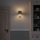 Impero fabric lampshade with E27 socket for table or wall lamps - Made in Italy