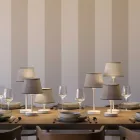 Impero fabric lampshade with E27 socket for table or wall lamps - Made in Italy