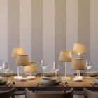 Impero fabric lampshade with E27 socket for table or wall lamps - Made in Italy