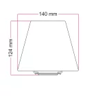 Impero Mini lampshade with E27 socket for wall lamps or table lamps