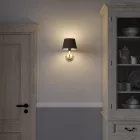 Impero fabric lampshade with E27 socket for table or wall lamps - Made in Italy