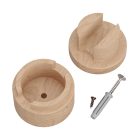 Wooden wall guide for string lights and Filé system. Made in Italy