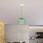 Dome lampshade made of thread - 100% handmade