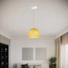 Dome lampshade made of thread - 100% handmade