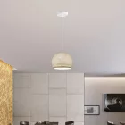 Dome lampshade made of thread - 100% handmade