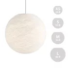  SPHERE LAMP SHADE MADE OF WIRE - 100% HANDMADE WHITE POLYESTER
