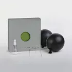  SPHERE LAMP SHADE MADE OF WOVEN FABRIC - 100% HANDMADE OLIVE GREEN POLYESTER