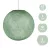  SPHERE LAMP SHADE MADE OF WOVEN FABRIC - 100% HANDMADE MILK GREEN POLYESTER