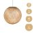  SPHERE LAMP SHADE MADE OF RUST - 100% HANDMADE SAND POLYESTER