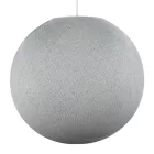  Sphere lampshade made of fiber - 100% handmade Pearl gray polyester