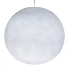  SPHERE LAMP SHADE MADE OF WIRE - 100% HANDMADE WHITE POLYESTER