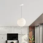  SPHERE LAMP SHADE MADE OF WIRE - 100% HANDMADE WHITE POLYESTER