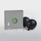  SPHERE LAMP SHADE MADE OF WOVEN FABRIC - 100% HANDMADE MILK GREEN POLYESTER