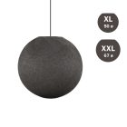 Handmade threaded Sphere Light lampshade anthracite gray polyester