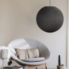  Handmade threaded Sphere Light lampshade anthracite gray polyester