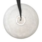  Handmade threaded Sphere Light lampshade in white polyester, size XL