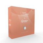  Handmade threaded Sphere Light lampshade in white polyester, size XL