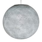  Sphere lampshade made of fiber - 100% handmade Pearl gray polyester