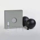  Sphere lampshade made of fiber - 100% handmade Pearl gray polyester