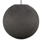  Handmade threaded Sphere Light lampshade anthracite gray polyester