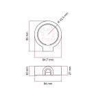 Porcelain base for electrical socket and switch/diverter, compatible with Creative-Tubes products – 1 to 4 outputs