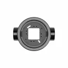 Porcelain base for electrical socket and switch/diverter, compatible with Creative-Tubes products – 1 to 4 outputs