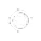 Porcelain base for electrical socket and switch/diverter, compatible with Creative-Tubes products – 1 to 4 outputs