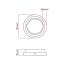 Porcelain base for electrical sockets and switches/dimmers