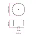 Connection box compatible with porcelain base