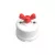Switch/diverter made of white porcelain, with butterfly nut