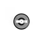 Switch/diverter made of black porcelain, with butterfly nut