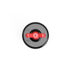 Switch/diverter made of black porcelain, with butterfly nut